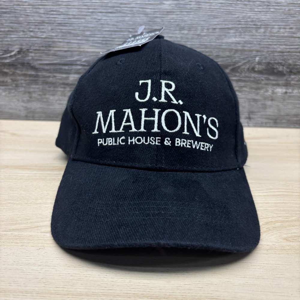 J.R. Mahon's Hat Cap Strap Back Mens One Size Black Brewery Pub Beer Ireland